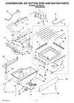 Diagram for 02 - Evaporator, Ice Cutter Grid And Water Parts