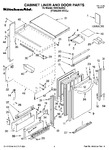 Diagram for 01 - Cabinet Liner And Door Parts