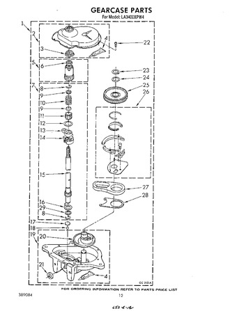 Diagram for LA3400XPW4