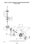 Diagram for 06 - Brake, Clutch, Gearcase, Motor And Pump