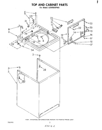 Diagram for LA5400XPW0