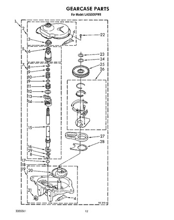 Diagram for LA5550XPW8