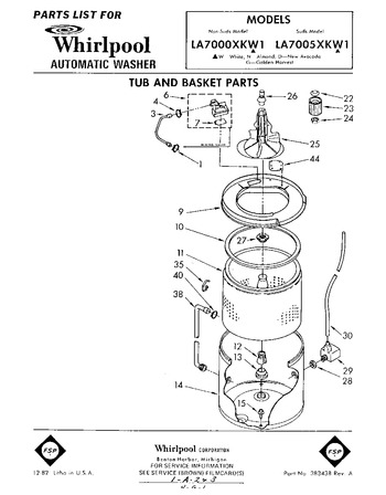 Diagram for LA7005XKW1