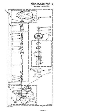 Diagram for LA7001XTW0