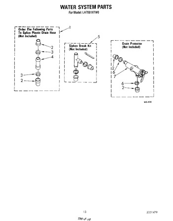 Diagram for LA7001XTW0