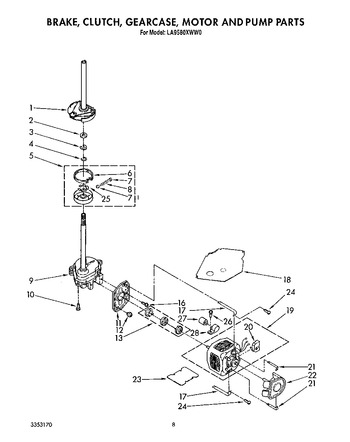 Diagram for LA9580XWG0