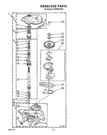 Diagram for LA9580XWG0