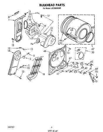 Diagram for LE3300XSW0