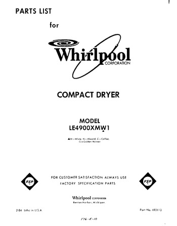 Diagram for LE4900XMW1