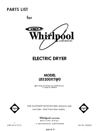 Diagram for LE5200XTF0