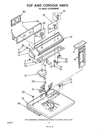 Diagram for LE5700XMW0