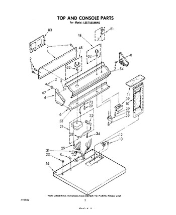 Diagram for LE5750XMW0