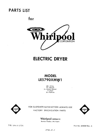 Diagram for LE5790XMW1