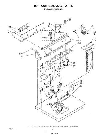 Diagram for LE5800XSW2