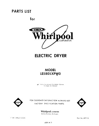 Diagram for LE5805XPW0