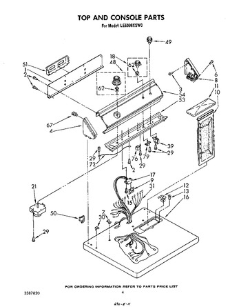 Diagram for LE6098XSW0