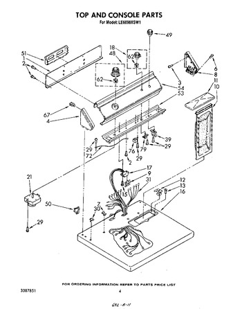 Diagram for LE6098XSW1