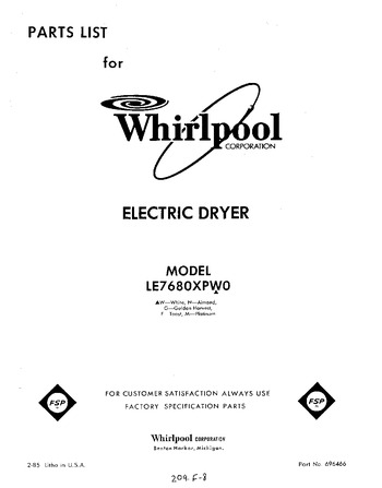 Diagram for LE7680XPW0