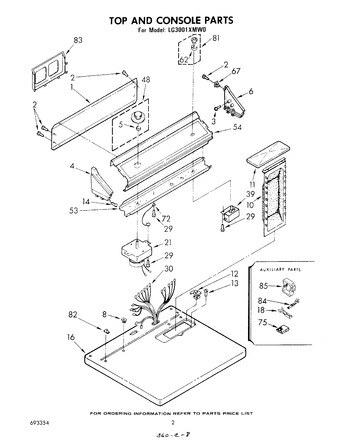 Diagram for LG3001XMW0