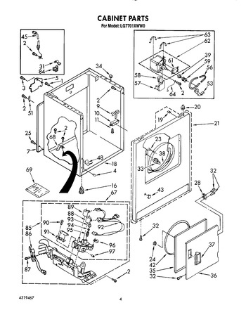 Diagram for LG7701XWW0