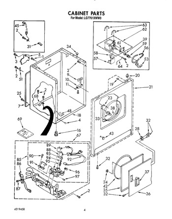 Diagram for LG7761XWW0