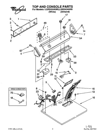 Diagram for LGR5434AW0