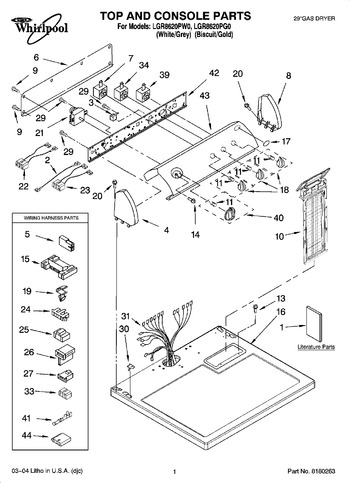 Diagram for LGR8620PW0