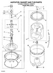 Diagram for 03 - Agitator, Basket And Tub Parts