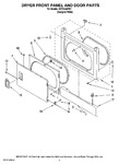 Diagram for 02 - Dryer Front Panel And Door Parts