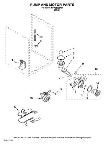 Diagram for MFW9600SQ0