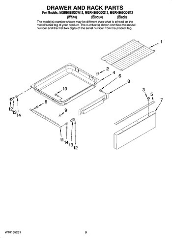 Diagram for MGRH865QDW12