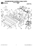 Diagram for 01 - Washer/dryer Control Panel Parts