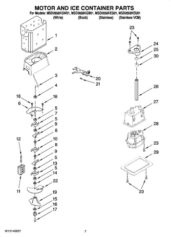 Diagram for MSD2658KGW01