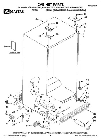 Diagram for MSD2669KEB00