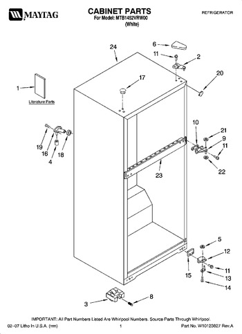 Diagram for MTB1452VRW00