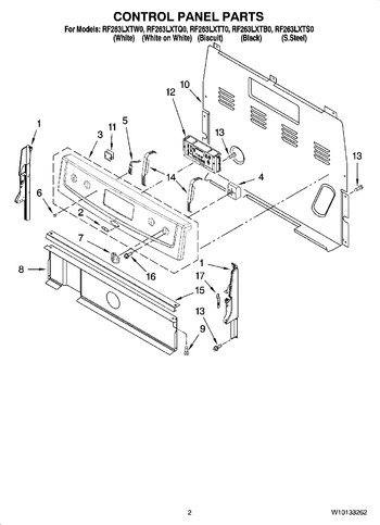 Diagram for RF263LXTB0