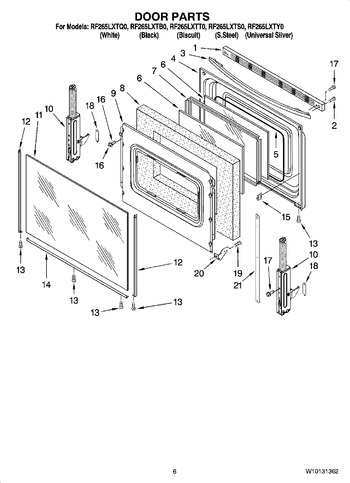 Diagram for RF265LXTY0