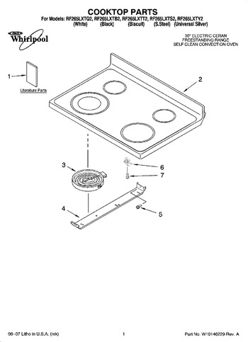 Diagram for RF265LXTY2