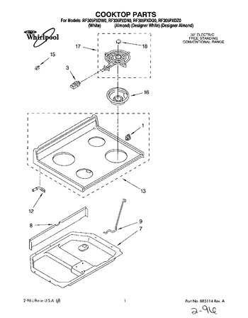 Diagram for RF305PXDZ0