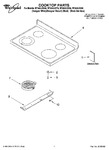 Diagram for 01 - Cooktop Parts