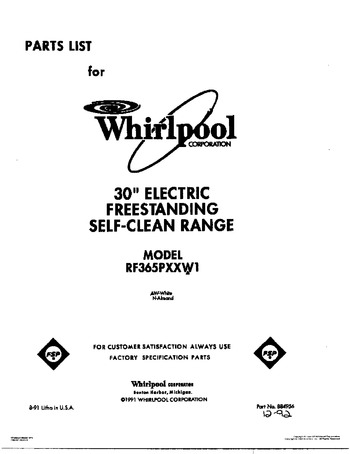 Diagram for RF365PXXW1