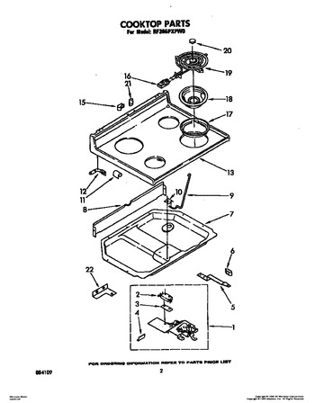 Diagram for RF395PXPW0