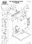 Diagram for 01 - Top And Console Parts