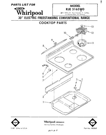 Diagram for RJE3165W0