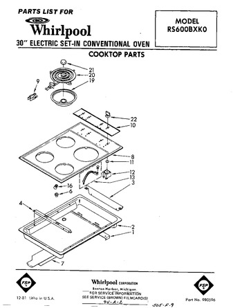 Diagram for RS600BXK0