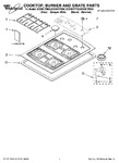 Diagram for 01 - Cooktop, Burner And Grate Parts