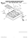 Diagram for 01 - Cooktop, Burner And Grate Parts