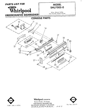 Diagram for SHU70050