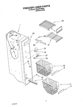 Diagram for SS25HFXMS00