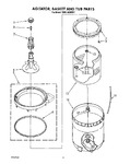 Diagram for 05 - Agitator, Basket And Tub